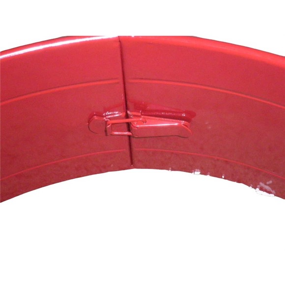 NEW Glitzhome 26 in. D Red Metal Tree Collar - Picture 2 of 2
